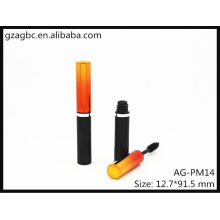 Charmante & leeren Kunststoff Runde Mascara Rohr AG-PM14, AGPM Kosmetikverpackungen, benutzerdefinierte Farben/Logo